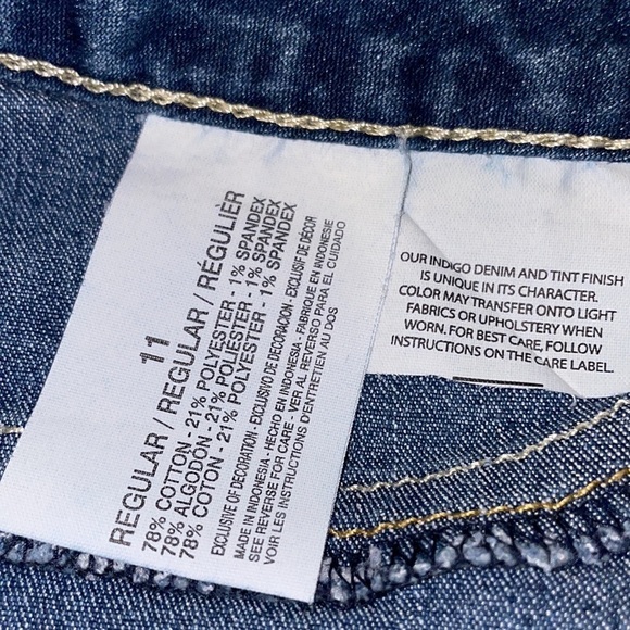 Womens Lei Emma Jeggings Blue With Rhinestones Size 11 - Picture 8 of 14